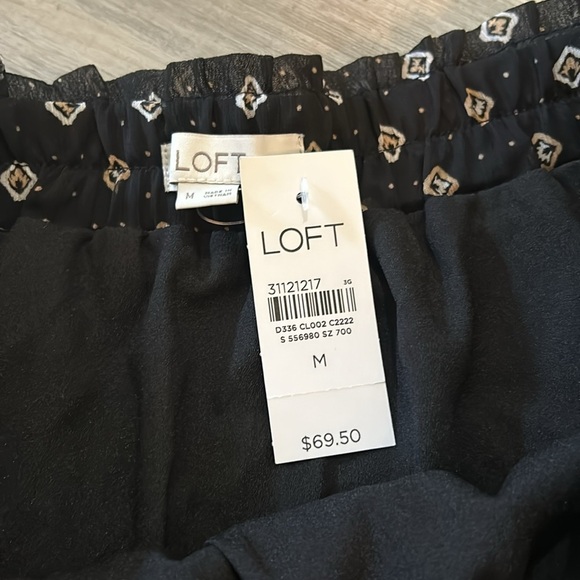 LOFT Patchwork Tiered Pull On Skirt NWT - Picture 4 of 6